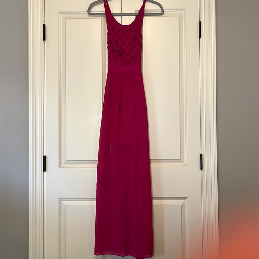 Pink maxi dress